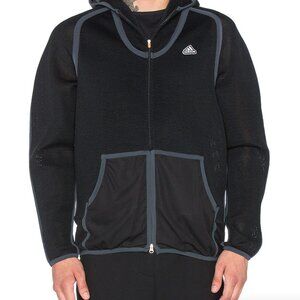Men's adidas x KOLOR Spacer Hoodie, black/night grey, size S (fits M-L)